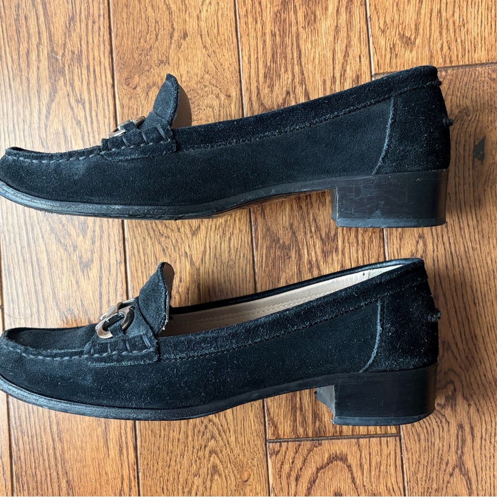 Black Suede Loafers with Metal Bit - Picture 10 of 15